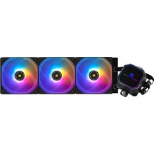 Thermalright Frozen Prism 360 Siyah Argb Sıvı Cpu Su Soğutucusu, 3X120MM Argb Pwm Fanlı, Am4/am5 Için Bilgisayar Su Soğutucusu, Intel LGA1700/1851/1150/1151/1200
