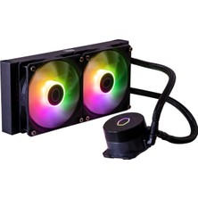 Cooler Master Masterliquid Lite 240L Core Argb Işlemci Sıvı Soğutma Sistemi Radyatör Boyutu: 240MM Için: LGA1156 Am2 Am2+ Am3 LGA1155 Am3+ Fm1 Fm2 LGA1150 Fm2+ LGA1151 Am4 LGA1200 LGA1700 Am5