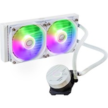 Cooler Master Masterliquid 240L Core Argb Sıvı Soğutma - Çift Odacıklı Gen-S Pompalı Cpu Sıvı Soğutucusu, 120MM Argb Fanlı Üstün Pc Soğutma, Lga 1700 ve Am5 Montajları - Beyaz