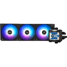 Thermalright Fw 360 Siyah Argb Cpu Sıvı Soğutma, 3 Pwm Fanlı, IPS 320*240 Çözünürlüklü LCD Ekran, Amd/ıntel Pc Için Sıvı Cpu Soğutucu Aio Soğutucu: AM4/AM5/LGA1700/1851