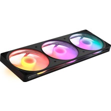 Nzxt F420 Rgb - 420 mm Tek Kare Pwm Rgb Fan - Siyah
