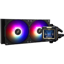 Thermalright Frozen Warframe 240 Siyah Argb Cpu Sıvı Soğutma, 240 Aıo Soğutma, IPS 320*240 Çözünürlük LCD Ekran, Amd/ıntel Için Sıvı Cpu Soğutucu Sıvı Cpu Soğutucu: LGA1700/AM4/AM5