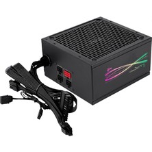Aero Cool Aerocool LUXPRORGB750M, Yarı Modüler Rgb 750 W Güç Kaynağı, 80PLUS Bronz +%88, Japon Kapasitörler, Apfc Teknolojili 14 cm Fdb Fan, Argb Uyumlu, 5 Yıl Garanti, Siyah