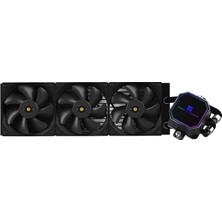 Thermalright Frozen Prism 360 Siyah Sıvı Cpu Su Soğutucusu, 120 mm Pwm Fanlı, 360 Siyah Soğuk Sıra Özelliği, Am4/am5 Için Entegre Su Soğutucusu, Intel LGA1700/1851/1150/1151/1200