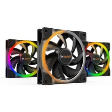 Be Quiet! Light Wings 120MM Pwm Üçlü Paket Fan, 3 Fan, Argb Aydınlatma, Çok Sayıda Renk ve Efekt, 18 Argb Led, Gürültü Açısından Optimize Edilmiş 7 Fan Kanadı, Yüksek Hava Akışı Içerir