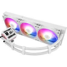 Thermalright Fw Pro 360 Argb Mew-Aıo Cpu Sıvı Soğutucu, 320*320 Çözünürlüklü IPS LCD Ekran, Am4/am5/ıntel LGA1700/1851 Için, Görüntüler Için '2,73 Inç' Manyetik Emici LCD Ekran