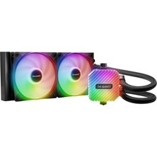Be Quiet! Hız Aşırtmalı Sistemler Için Light Loop 240 mm Siyah Sıvı Soğutma, 2x Light Wings Lx 120 mm Pwm Yüksek Hızlı Fanlar, Pwm Hub'lı Şık Argb Soğutma Bloğu, Etkileyici Derecede Yüksek Soğutma Per