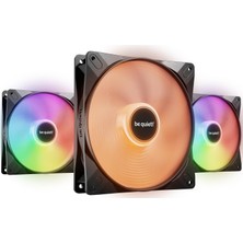 Be Quiet! Light Wings Lx 140MM Pwm Yüksek Hızlı Fan, 3 Fan, Aydınlatmalı Göbek ve Buzlu Fan Kanatları, Çok Sayıda Renk ve Efekt, Seri Bağlantı Imkanı Sunan Argb Kablosu Içerir