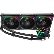 Thermalright Frozen Infinity 360 Black Cpu Sıvı Soğutucu, 2000RPM Üçlü Pwm Fan, Masaüstü Cpu Aio Soğutucu, Am4/am5 ve Intel LGA115X/2011/1700/1851 Için, Infinity Mirror Pc Cpu Su Soğutucusu