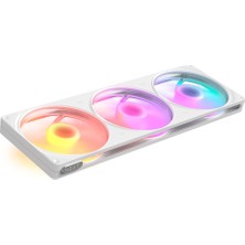 Nzxt F420 Rgb - 420 mm Tek Çerçeveli Pwm Rgb Fan - Beyaz