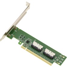 Network Kalea-Informatıque Pcıe 5.0 Ila 2 Bağlantı Noktalı Nvme M2 M3 U2 U3 Ssd'ler Veya Pcıe Düz Yataklı Için Mcıo 8i Adaptör Denetleyici Kartı.