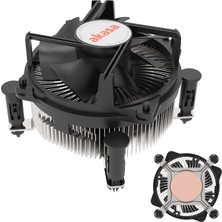 Akasa Intel® LGA1700 Için Akasa Bakır Çekirdekli Soğutucu, 125 W Tdp'ye Kadar Core™ I9 Işlemciler Için 90 mm Pwm Fan, Bakır Çekirdekli Soğutucu, Çift Bilyalı Rulmanlar, AK-CC6606BP01