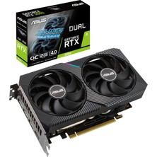 Asus Geforce Dual Rtx 3060 12 GB V2 Oc Sürümü Oyun Ekran Kartı (Gddr6 Bellek, Pcıe 4.0, 1x HDMI 2.1, 3x Displayport 1.4A, DUAL-RTX3060-O12G-V2)