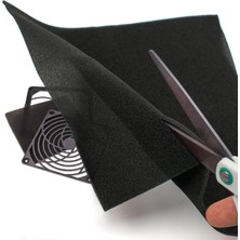 Evg Pc/bilgisayar Için Fan Filtre Köpük Paneli 25CM x 25CM 10 Yaprak