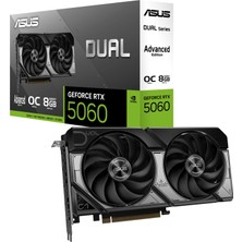 Asus Dual Geforce Rtx 5060 8gb Gddr7 Oc Ed. Gelişmiş Oyun Ekran Kartı