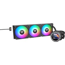 Thermaltake | TH360 V2 Ultra Ex Argb Senkronizasyonu | 360 mm Aıo Cpu Sıvı Soğutma | 2,1" Tft-Lcd (480X480) | Magforce 2.0 Hızlı Bağlantı | 3x CT120 Ex Argb Senkronizasyon Pwm | Çok Sessiz | Intel Lga