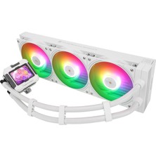 Thermalrlght Thermalright Tr Fw 360 Beyaz Argb Cpu Sıvı Soğutma, 360 Aıo Soğutma, IPS 320X240 Çözünürlüklü LCD Ekran, Amd/ıntel Liquid Cpu Soğutucusu Için Sıvı Cpu Soğutucu: LGA1700/1851/AM4/AM5, 2,4