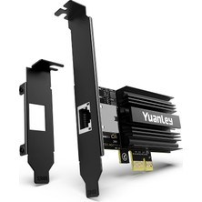 Yuanley 10G Pcıe Ağ Kartı, Marvell AQC113 Denetleyicili Yuanley 10G Base-T Ethernet Kartı, Pcıe - 10 GB RJ45 Ethernet Adaptörü Nıc, Pcı Express X1/X4/X8/X16 ile Uyumlu, Windows 10/11, Linux Işletim Si