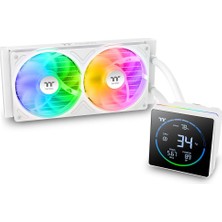 Thermaltake TH240-S V3 Argb | Hepsi Bir Arada Sıvı Soğutma | 3,95" Segmentli LCD Ekran | Döndürülebilir Pompa Kafası | Tek Çerçeveli Fan | Kar