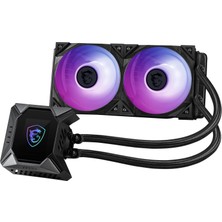 MSI Msı Mpg Corelıquıd K240 V2 Aıo Cpu Sıvı Soğutma - 60 mm Fanlı LCD Pompa, 2 x 120 mm Argb Fanlar, Buharlaşmaya Dayanıklı Boru Sistemi, Gı Soğutma ve Mystic Light Yazılım Desteği, Amd ve Intel Uyumlu