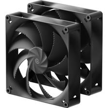 Havn H18 180MM Fan Siyah – 2'li Paket | Kasa ve Radyatör Için Üç Kanallı Fdb Rulmanlara, Döngülü Kablo Sistemine ve Titreşim Sönümleyicilere Sahip Iki Adet Sessiz ve Güçlü Pc Fanı