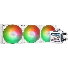 Thermalright Fw 360 Beyaz Argb Cpu Sıvı Soğutma, 3 Pwm Fanlı, IPS 320*240 Çözünürlüklü LCD Ekran, 360 Aıo Soğutma, Amd/ıntel Pc Için Sıvı Cpu Soğutucu Aio Soğutucu: AM4/AM5/LGA1700/1851