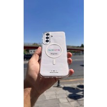İzel Aksesuar Samsung Galaxy A27 Sert Pc Sararmaz Magsafe Şeffaf Kılıf