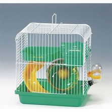 Bezos Hamster Kafesi Yeşil Beyaz 23X17X25 cm