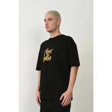 Ayessa Erkek Baskıkı Kısa Kok Bisiklet Yaka  T-Shirt - Siyah Siyah - 2xl