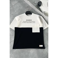 Ayessa Erkek Tişört Torba Cepli Parçalı Kısa Kol T-Shirt - Iyah Siyah - M