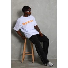 Ayessa Erkek Baskılı T-Shirt Kısa Kol Bisiklet Yaka Regular Fit Tişört - Beyaz Beyaz - L