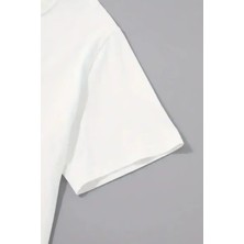 Ayessa Erkek Tişört Palmiye Baskılı Bisiklet Yaka Kısa Kol T-Shirt - Beyaz Beyaz - L