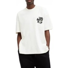 Ayessa Erkek Tişört Baskılı Kısa Kol T-Shirt - Beyaz Beyaz - L