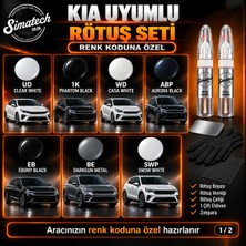 Simatechcolor Kia Uyumlu O8 Tropıcal Red Kalem Set Çizik Giderici