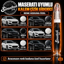 Simatechcolor Maserati Uyumlu 820/A Nero Kalem Vernik Çizik Giderici