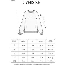 Ayessa Erkek Yıldırım Baskılı Bisiklet Yaka 3 Iplik Pamuklu Sweatshirt - Beyaz Beyaz - L