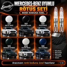 Simatechcolor Mercedes-Benz Uyumlu 755 Tenorıte Grey Kalem Set Çizik Giderici