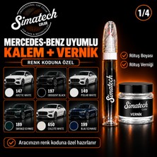 Simatechcolor Mercedes-Benz Uyumlu 149 Polar Whıte Kalem Vernik Çizik Giderici
