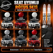 Simatechcolor Seat Uyumlu LA7W Reflex Sılver Kalem Set Çizik Giderici