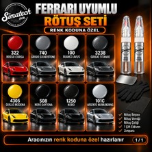 Simatechcolor Ferrari Uyumlu 3238 Grıgıo Tıtanıo Kalem Set Çizik Giderici