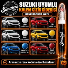 Simatechcolor Suzuki Uyumlu Zdf Supreme Red Kalem Çizik Giderici