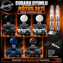 Simatechcolor Subaru Uyumlu 02C Blue Kalem Set Çizik Giderici
