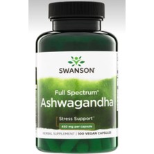 Swanson Full Spectrum Ashw++ 450 Mg 100 Vegan Kapsül