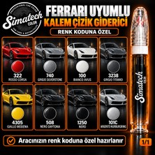 Simatechcolor Ferrari Uyumlu 740 Grıgıo Sılverstone Kalem Çizik Giderici
