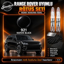 Simatechcolor Range Rover Uyumlu 921 Narvık Black Kalem Set Çizik Giderici