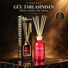 Viracasa Gül Tarlasından Bambu Çubuklu Oda Kokusu 135 ml | Isparta Gülü ve Yasemin - Romantik