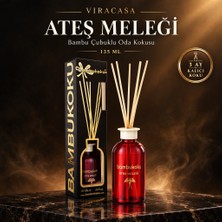 Viracasa Ateş Meleği Bambu Çubuklu Oda Kokusu 135 ml | Amber, Baharat ve Sıcak Odunsu - Tutkulu