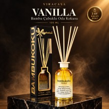 Viracasa Vanilla Bambu Çubuklu Oda Kokusu 135 ml | Vanilya, Misk ve Sedir - Sıcak ve Tatlı