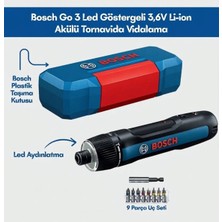 Bosch Go 3 3.6V Akülü Vidalama Makinesi 3 Ledli Şarjlı Tornavida