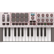 Akai Akaı Mpkmını 4 Beyaz Müzik Prodüksiyonu 25 Mini Tuş Mıdı Klavye
